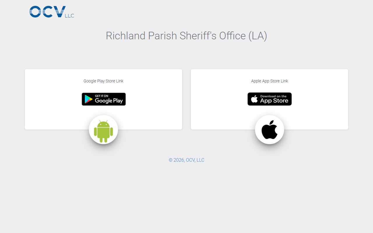 Richland Parish jail mugshots sheriff app inmate lookup fallback